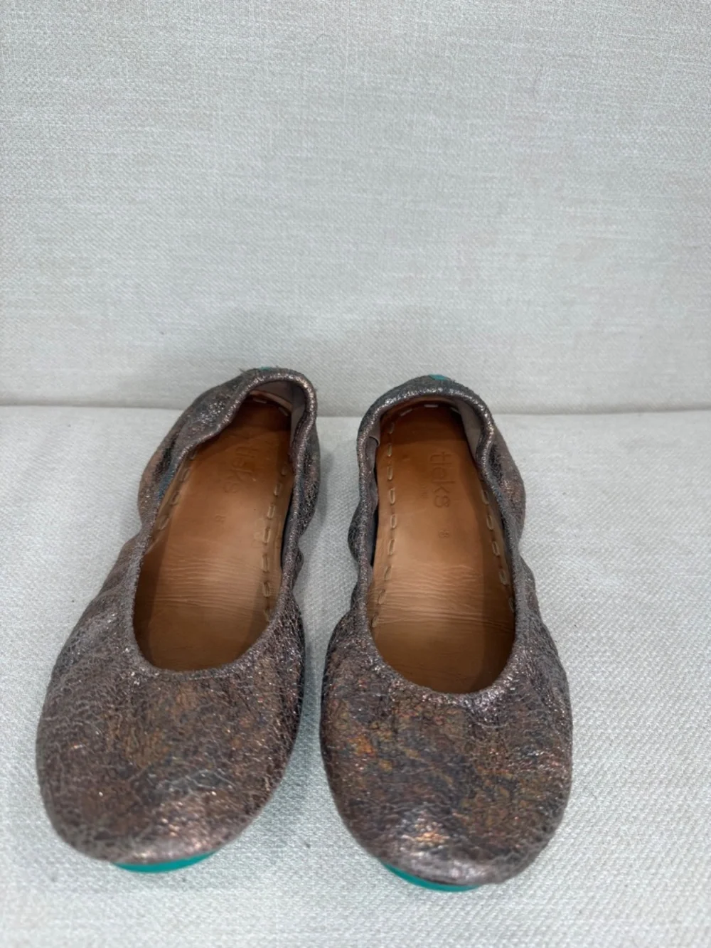 Wild Copper Tieks Size 8 Ballet Flats